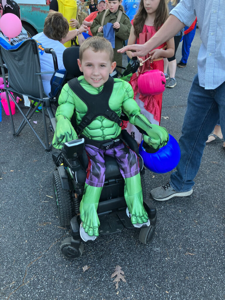 child at trunk or treat