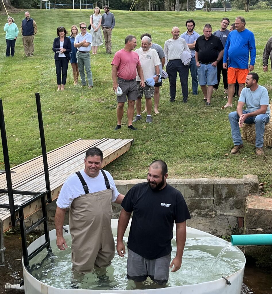 Baptism at the creek